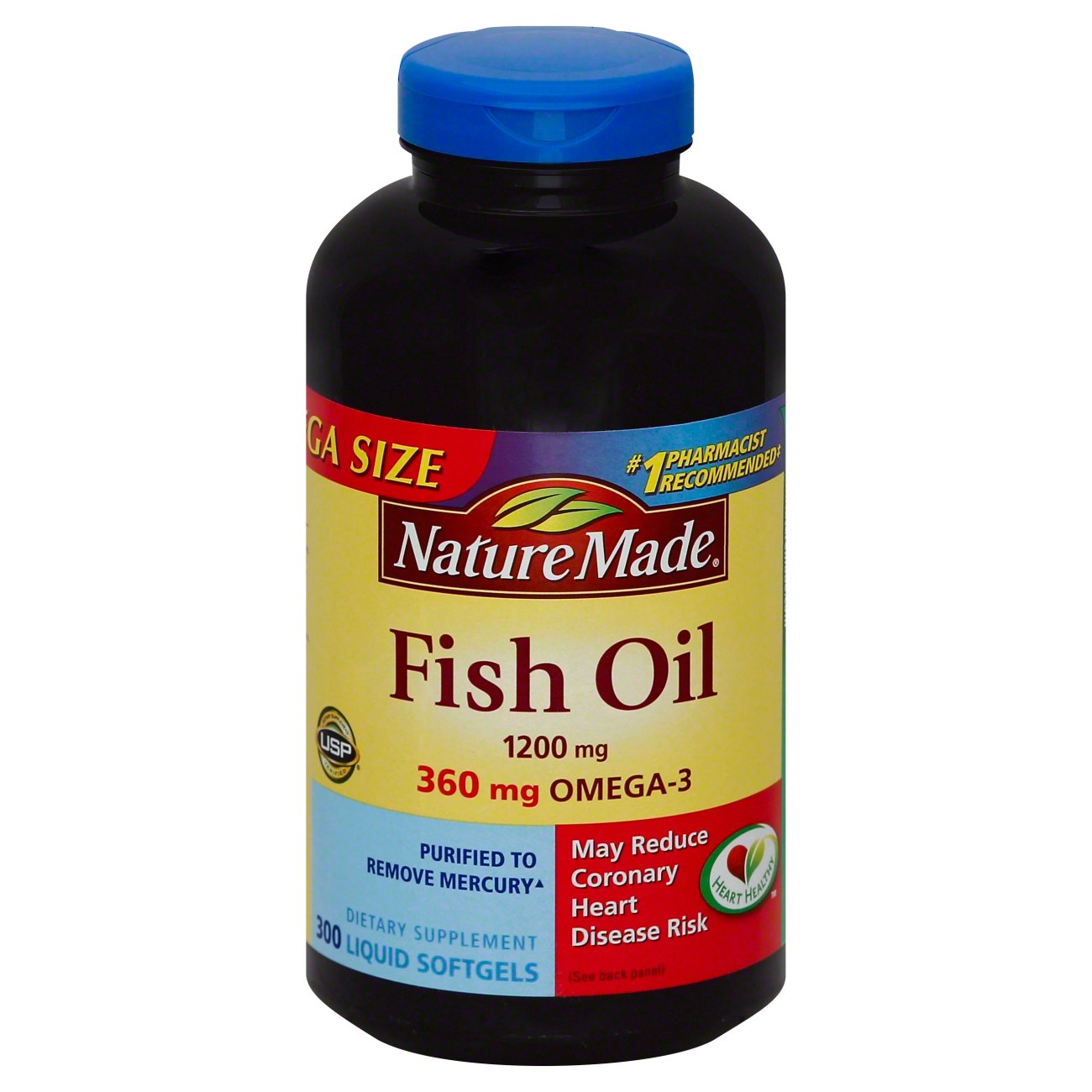 Nature Made Fish Oil 1200 mg Omega3 360 mg Liquid Softgels Shop Diet