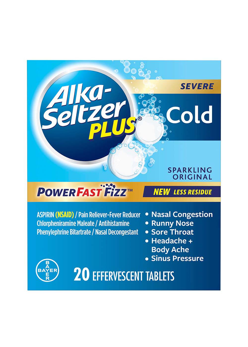 Alka-Seltzer Plus Severe Cold PowerFast Fizz Tablets; image 1 of 3