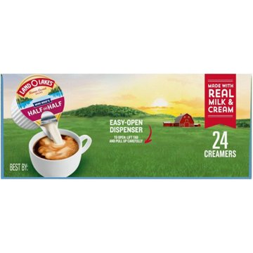 Land O Lakes Mini Moo's Half & Half Creamer Singles, 24 ct