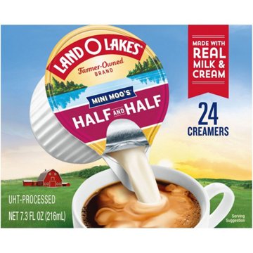 Land O Lakes Mini Moo's Half & Half Creamer Singles, 24 ct