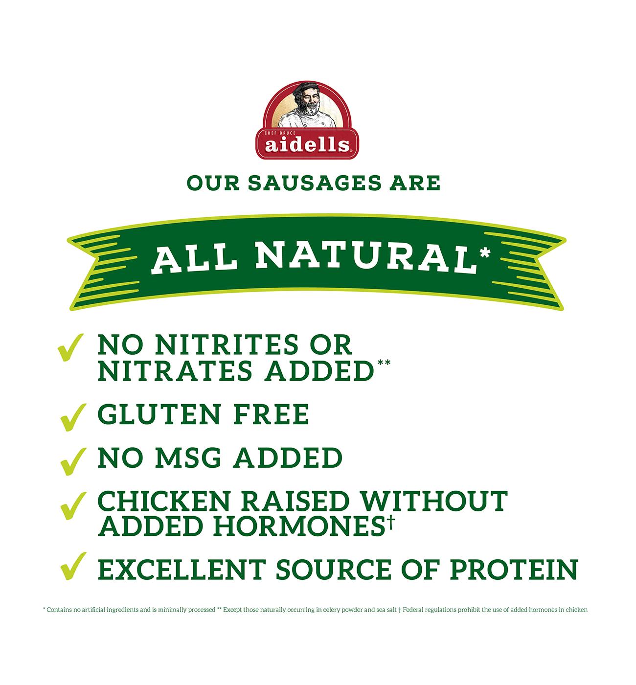 Aidells Italian Style Smoked Chicken Sausage with Mozzarella Cheese; image 3 of 3