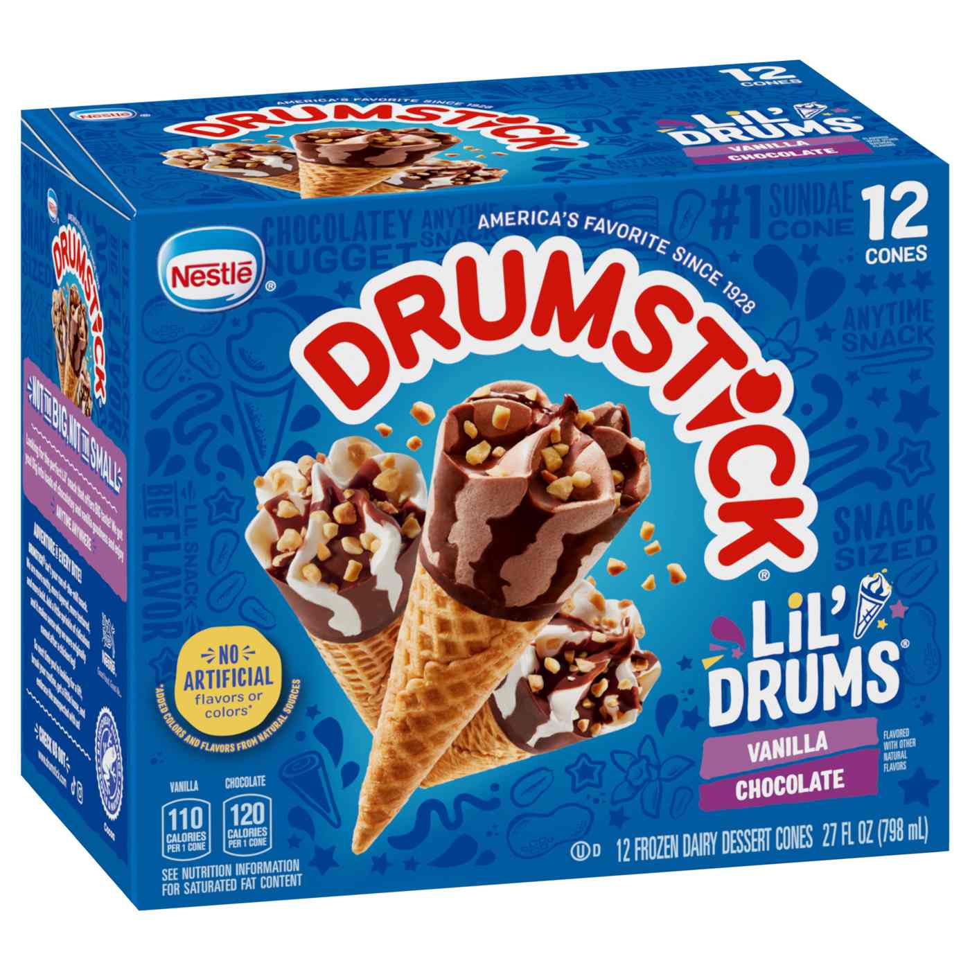 Nestle Drumstick Lil' Drums Chocolate Swirls Sundae Cones; image 3 of 3