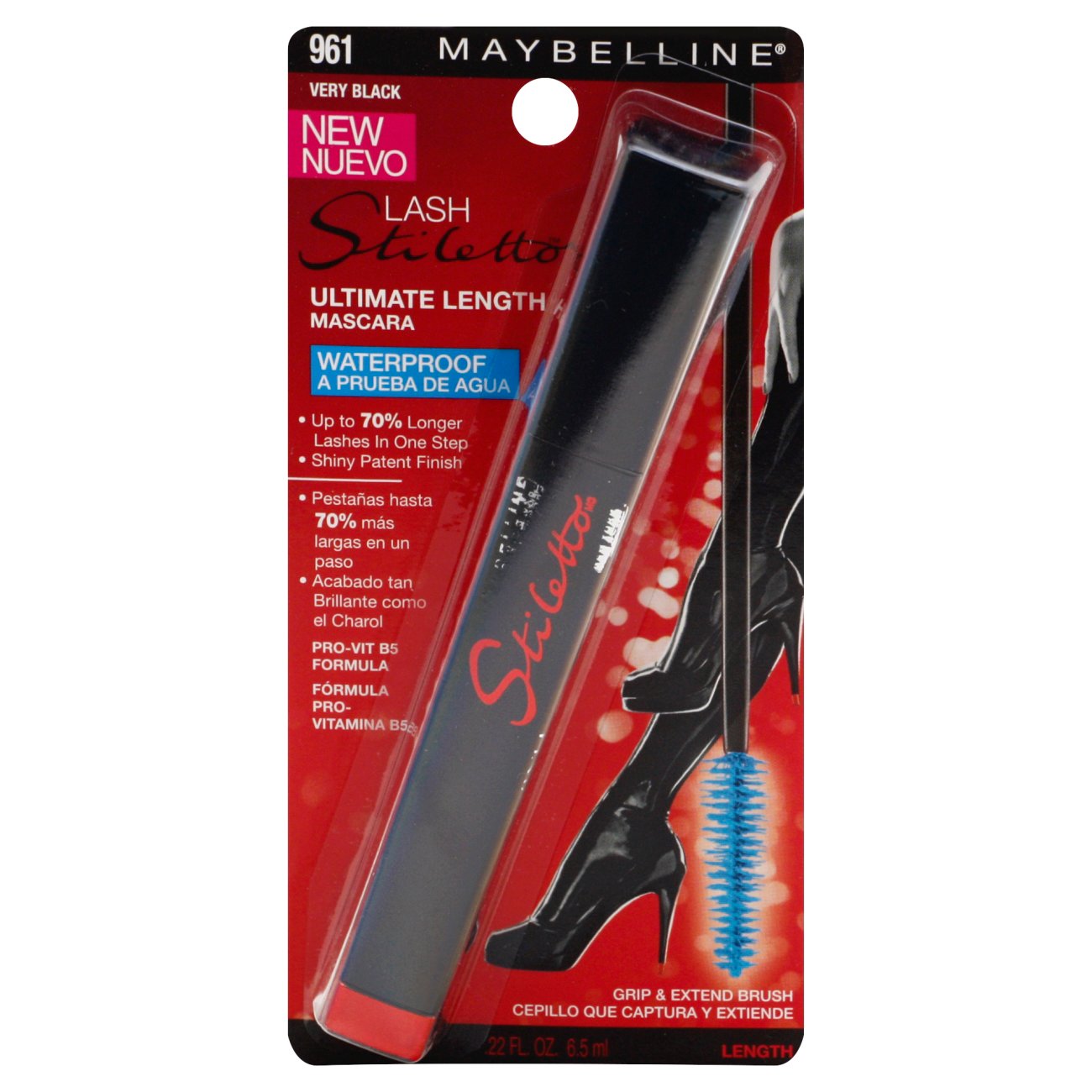 Maybelline Lash Stiletto Ultimate Length Waterproof Mascara Very Black Shop Eyes At H E B 2544