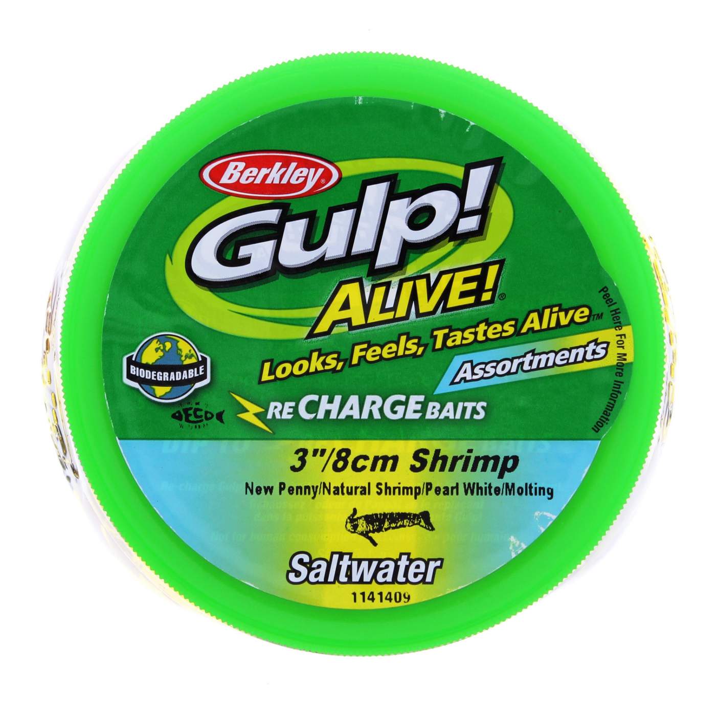 Berkley Gulp! Alive! Recharge Assorted 3" Shrimp Baits; image 2 of 2