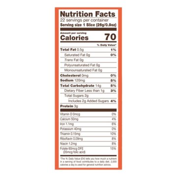 Nature's Own Honey Wheat Enriched Sliced Bread, 20 oz