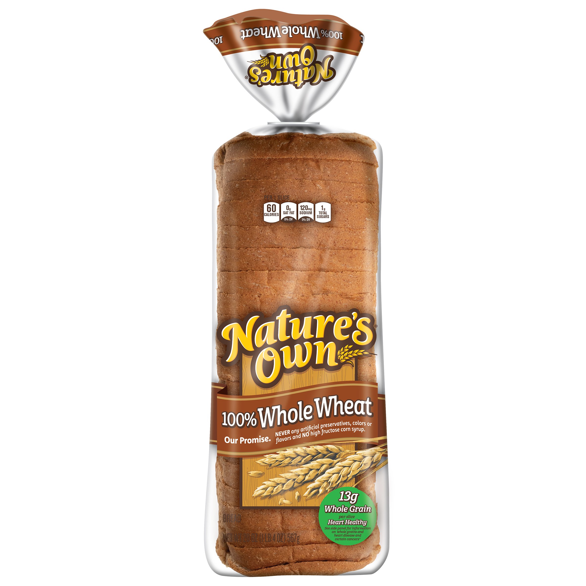 Midlertidig Nautisk Søjle Nature's Own 100% Whole Wheat Bread - Shop Bread at H-E-B