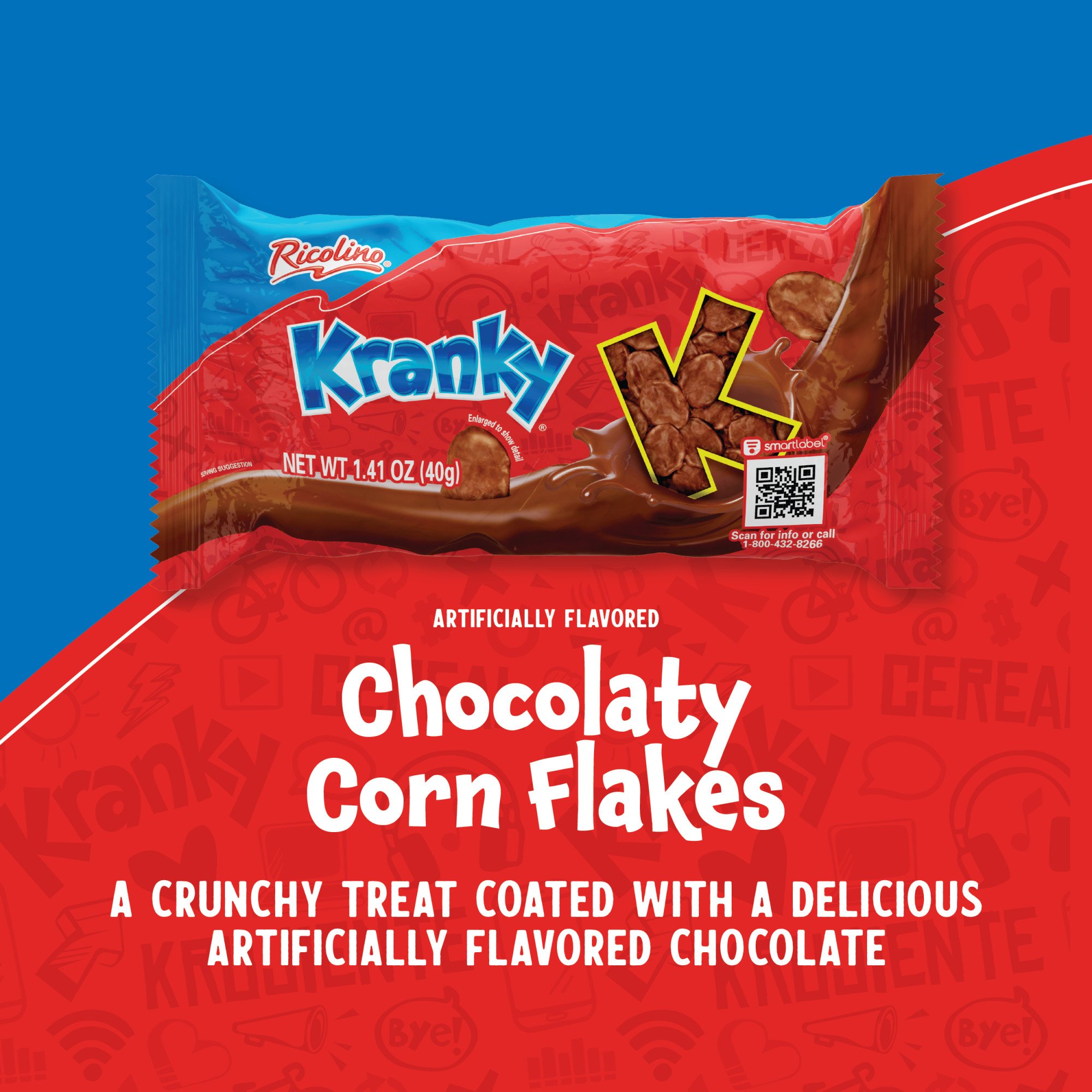 Ricolino Kranky Corn Flakes With Chocolate 1.41 Oz By