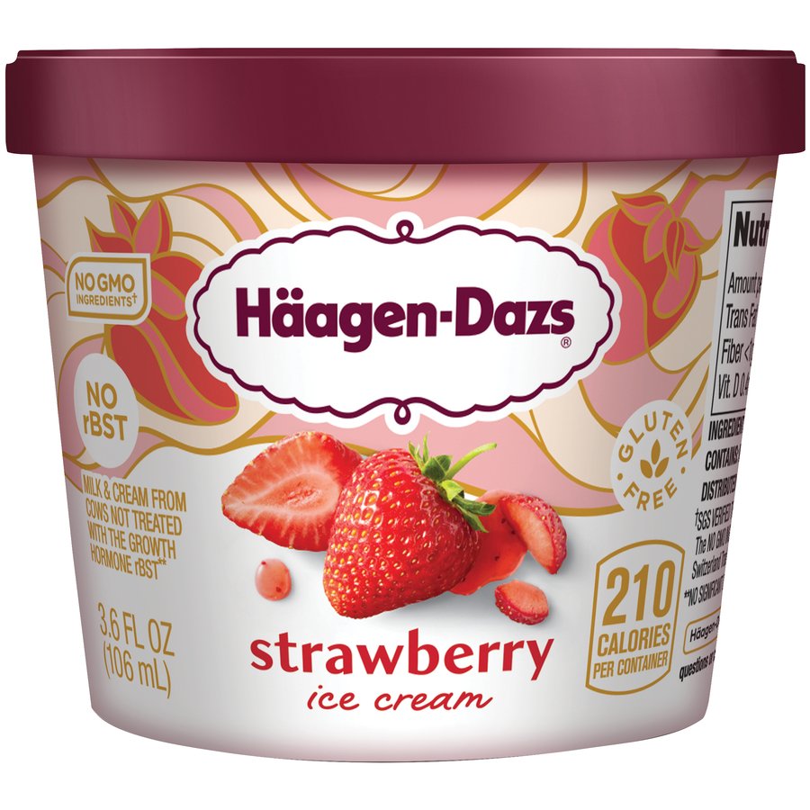 Haagen Dazs Strawberry Ice Cream Shop Ice Cream At H E B