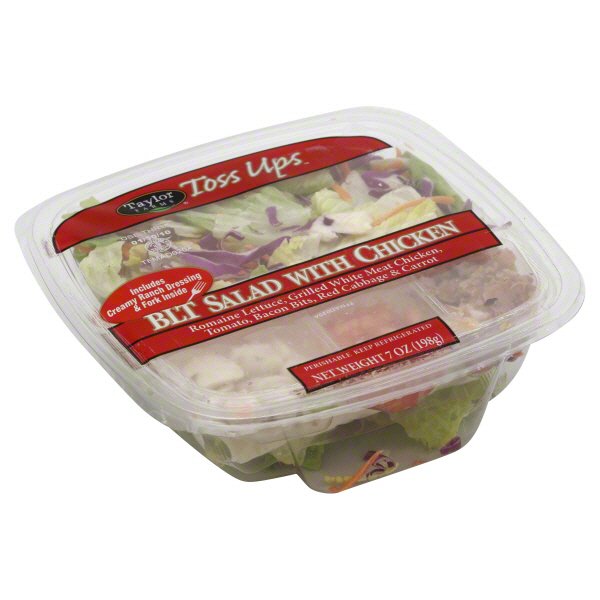 Taylor Farms Toss Ups B L T Salad With Chicken Shop Vegetables At H E B
