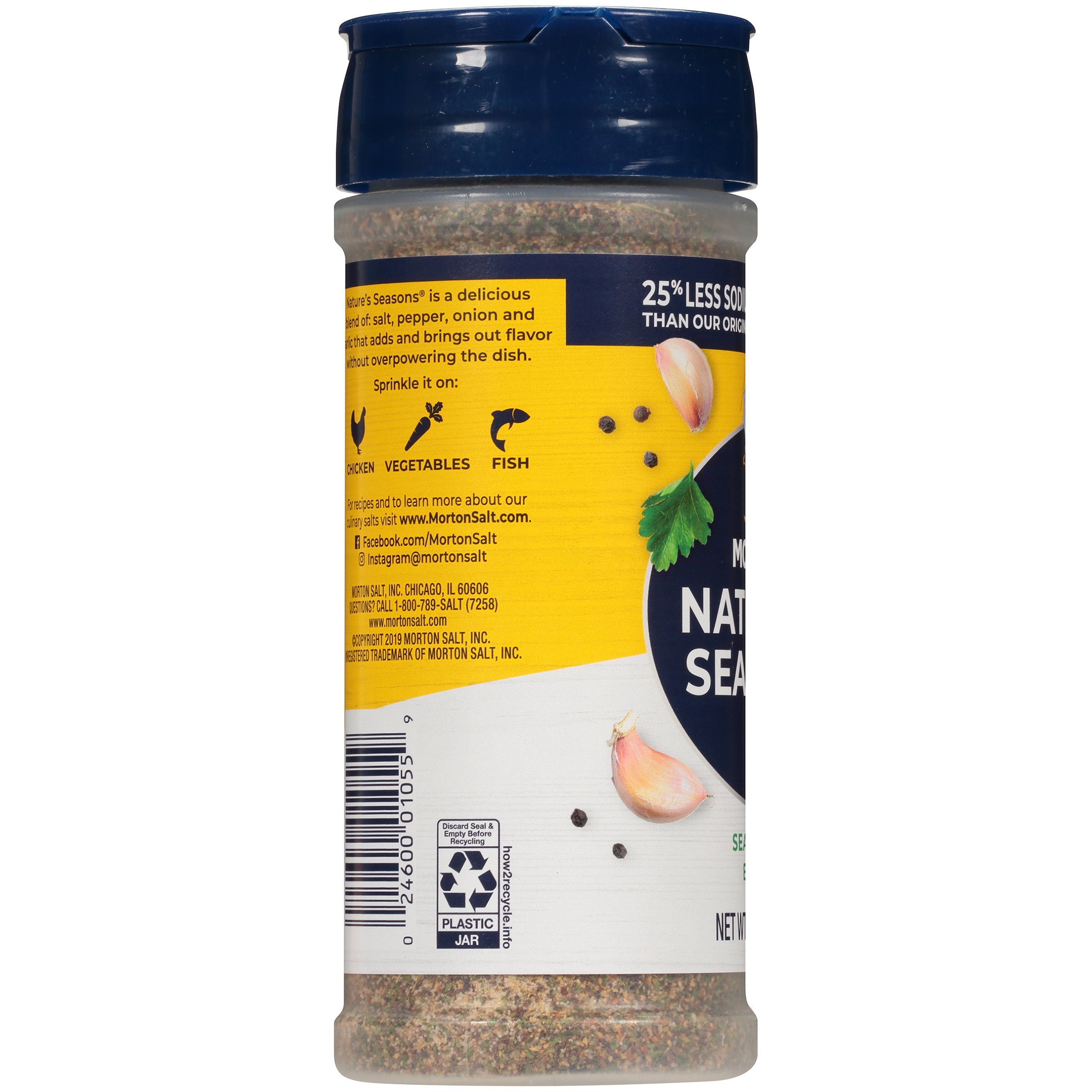 Morton Nature's Seasons Low Sodium Seasoning Blend - Shop Spice Mixes at  H-E-B