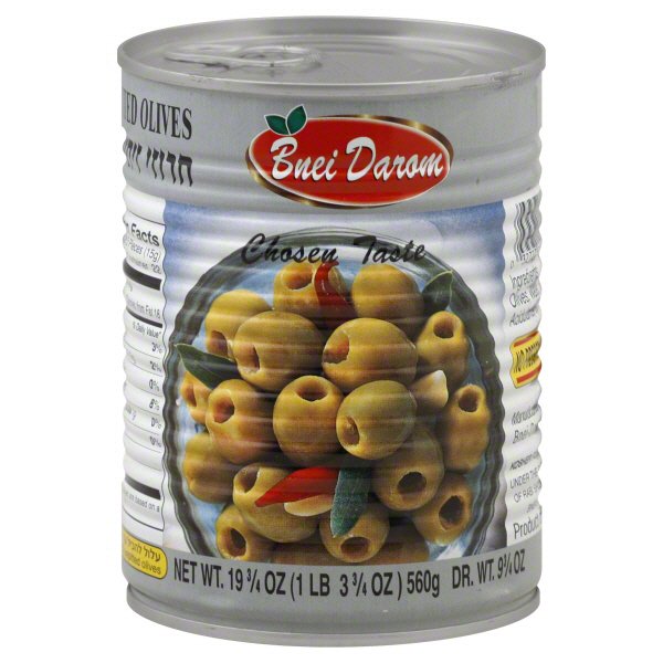 Bnei Darom Green Pitted Olives Shop Vegetables at HEB