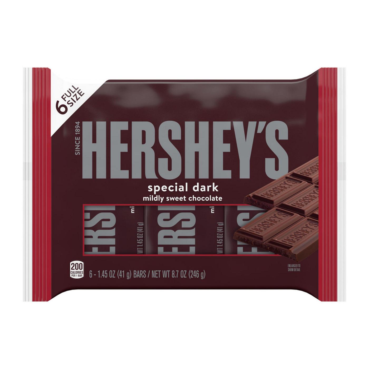Hershey's Special Dark Mildly Sweet Chocolate Candy Bars; image 1 of 7