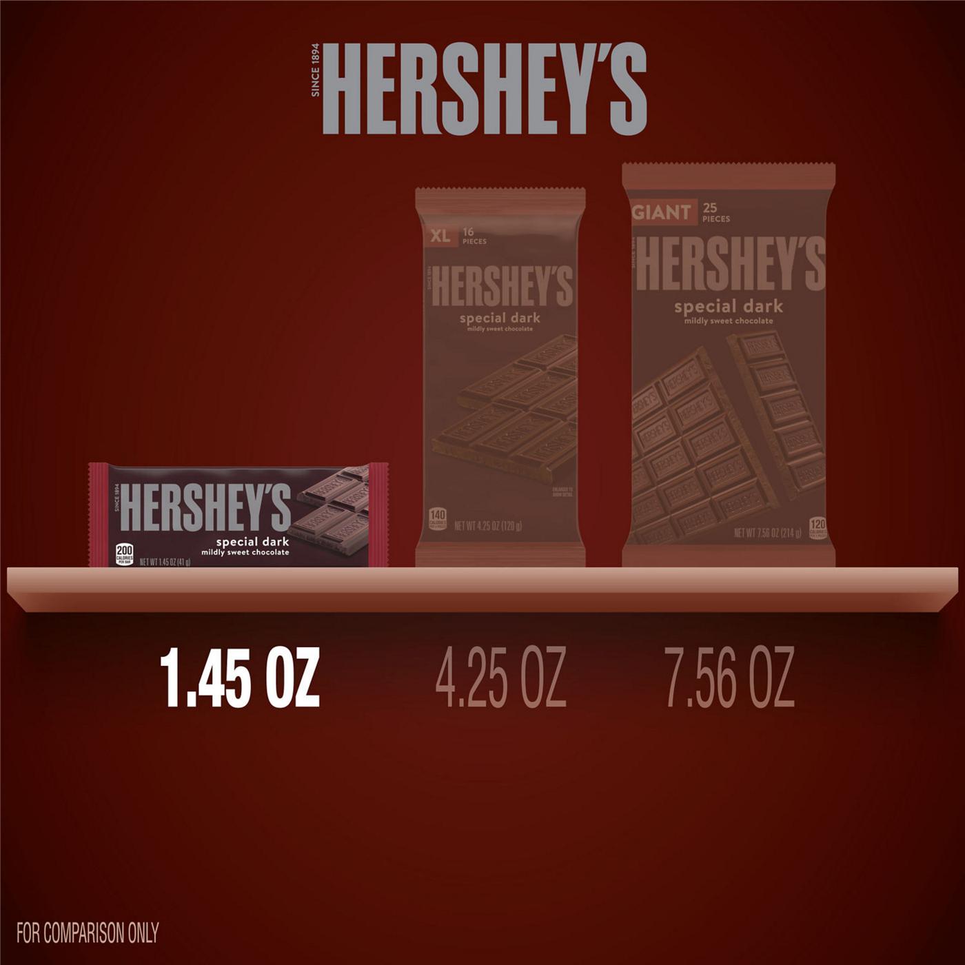 Hershey's Special Dark Mildly Sweet Chocolate Candy Bars; image 7 of 7