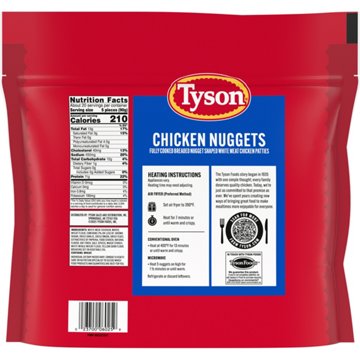 Tyson Fully Cooked Chicken Nuggets, 4 lb