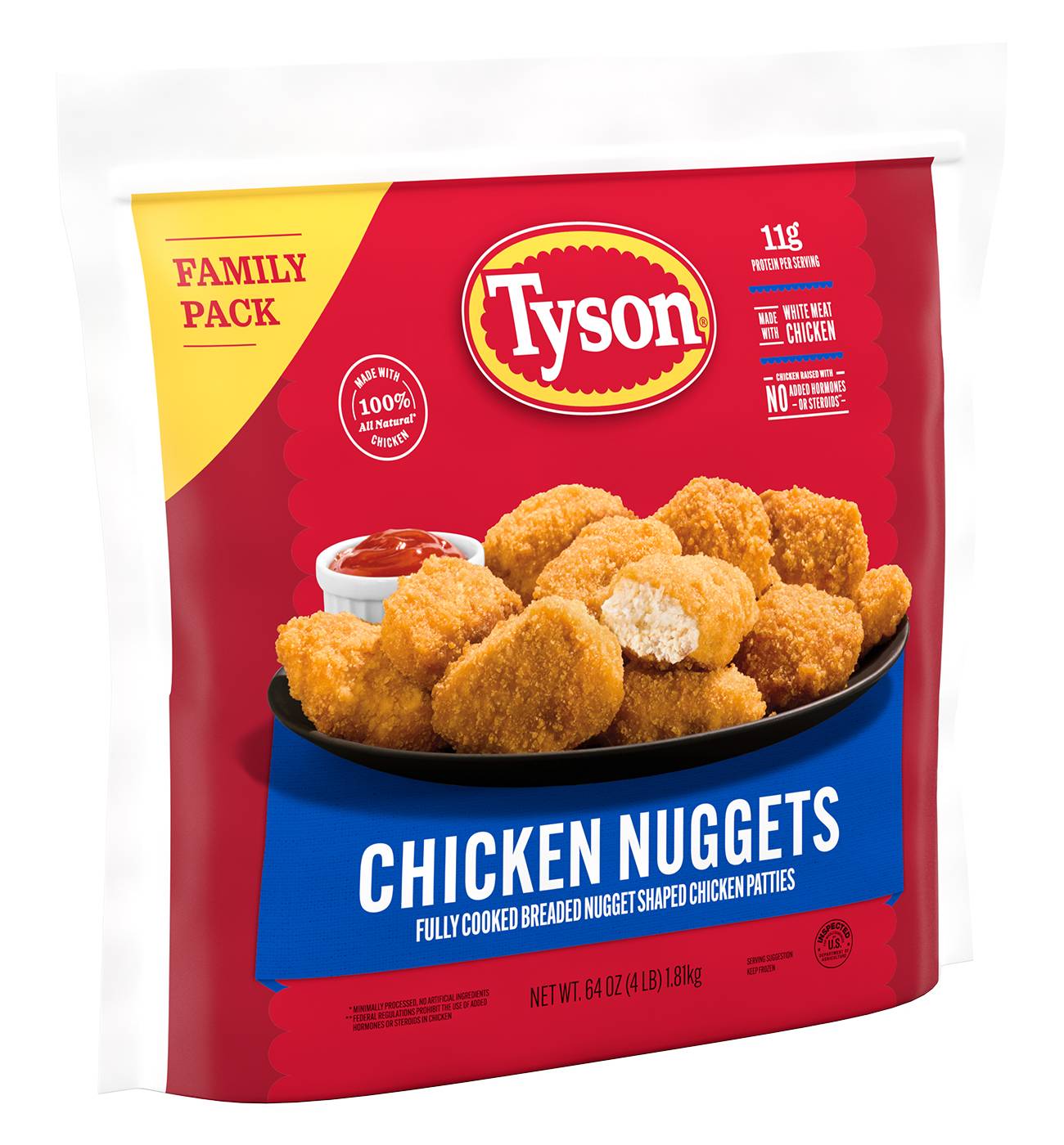 Tyson Fully Cooked Frozen Chicken Nuggets - Family Pack; image 2 of 7