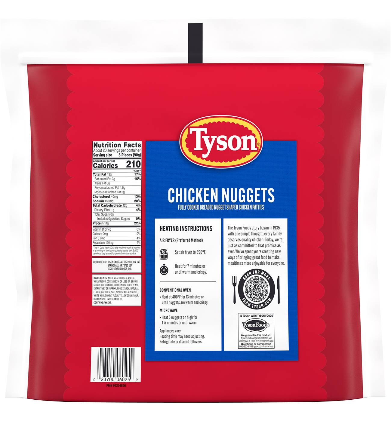 Tyson Fully Cooked Frozen Chicken Nuggets - Family Pack; image 3 of 7