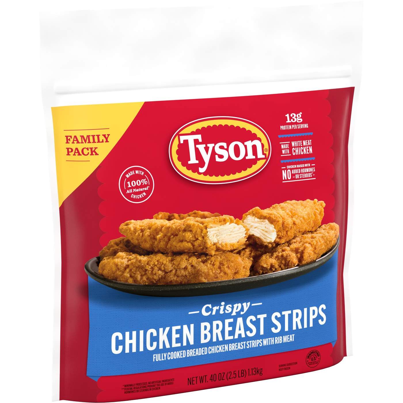 Tyson Fully Cooked Frozen Crispy Chicken Breast Strips - Family Pack; image 3 of 5