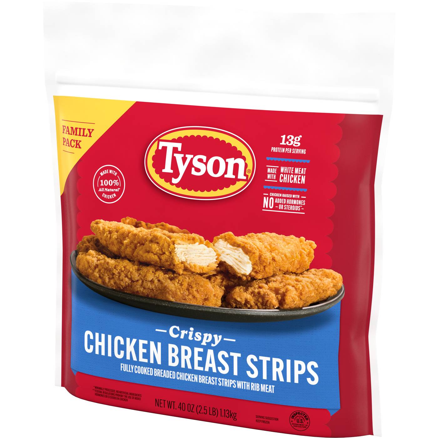 Tyson Fully Cooked Frozen Crispy Chicken Breast Strips - Family Pack; image 5 of 5