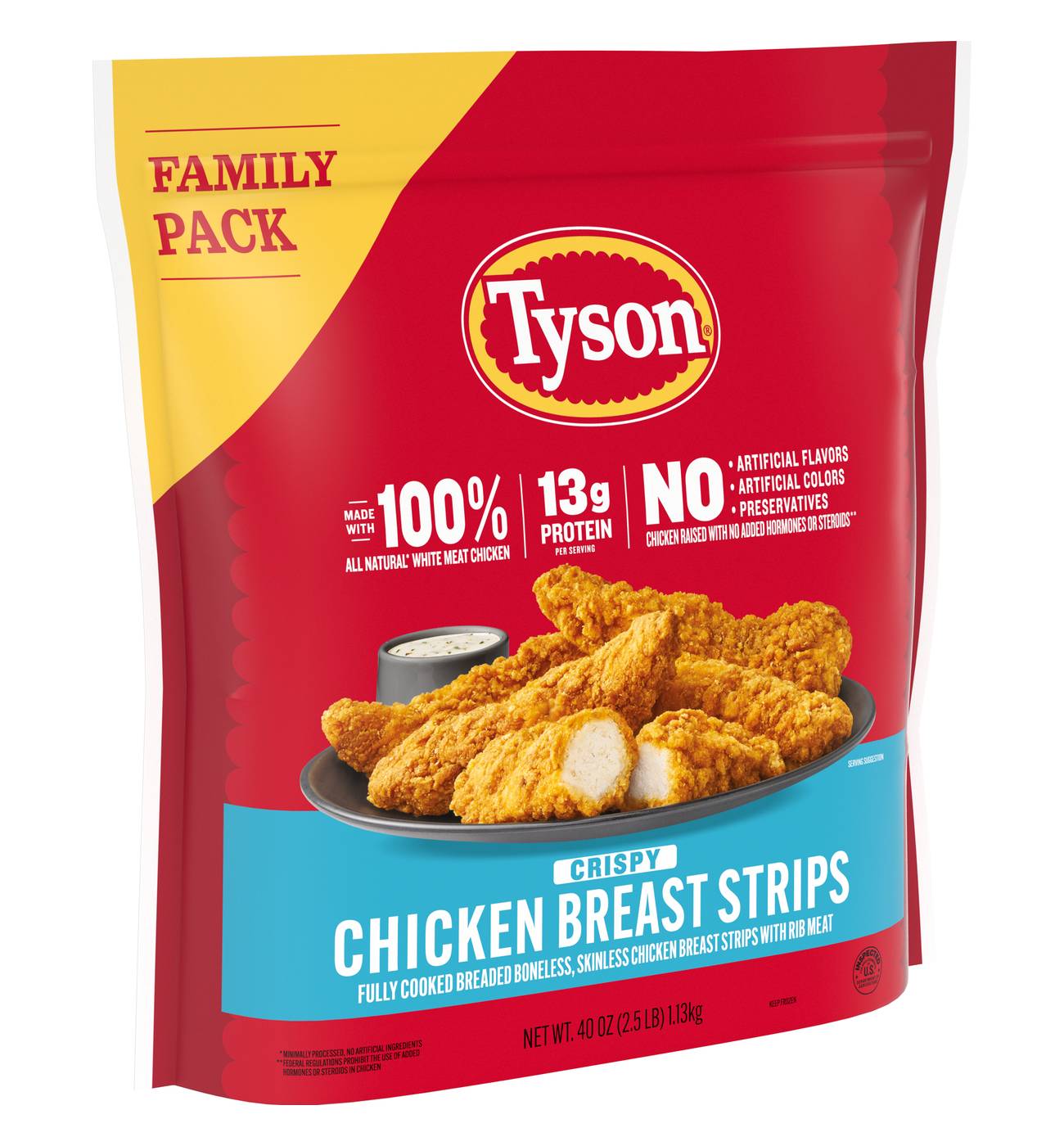 Tyson Frozen Crispy Chicken Breast Strips Family Pack; image 9 of 12