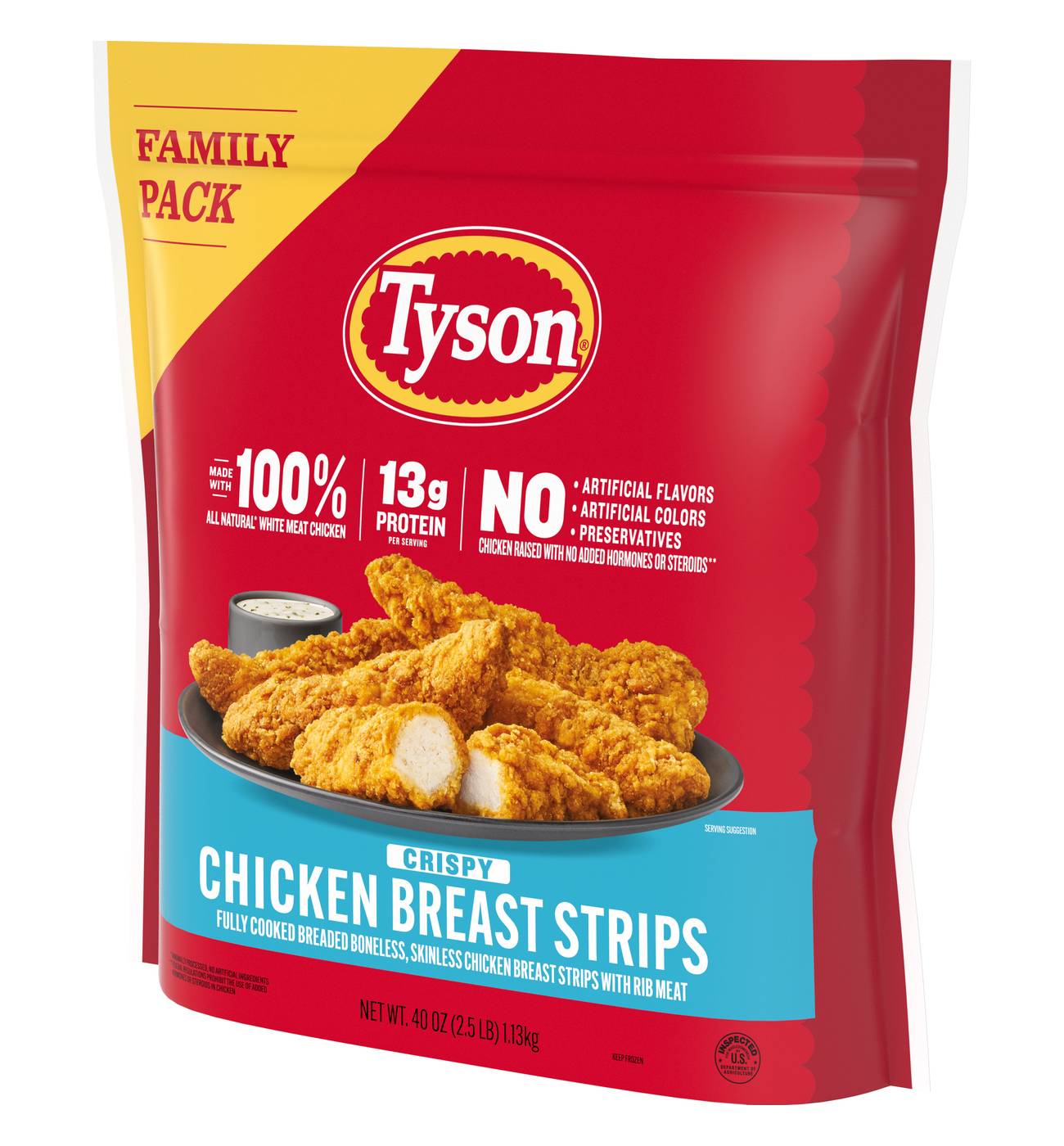Tyson Frozen Crispy Chicken Breast Strips Family Pack; image 12 of 12