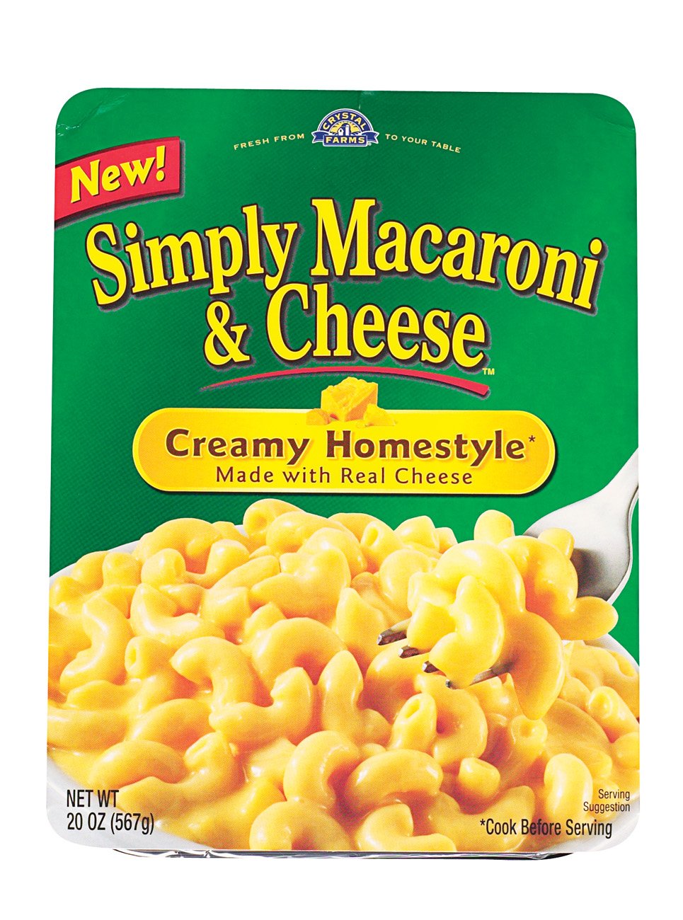 Crystal Farms Simply Macaroni and Cheese Creamy Homestyle - Shop ...