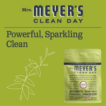 Mrs. Meyer's Clean Day Lemon Verbena Automatic Dish Packs, 20 ct
