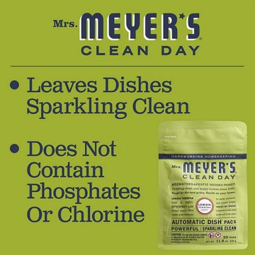 Mrs. Meyer's Clean Day Lemon Verbena Automatic Dish Packs, 20 ct