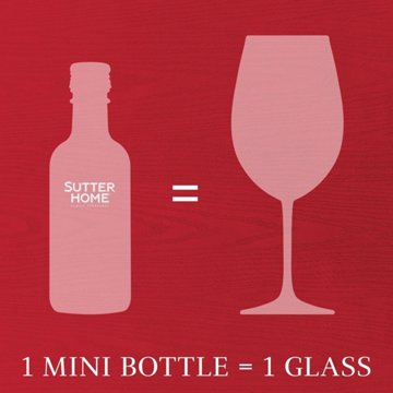 Sutter Home Sweet Red California Wine 4 pk Bottles, 187 mL