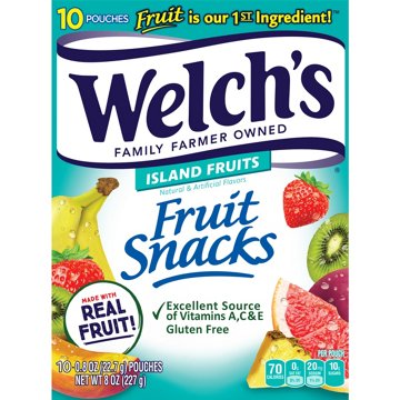 Welch's Island Fruit Snacks, 10 ct