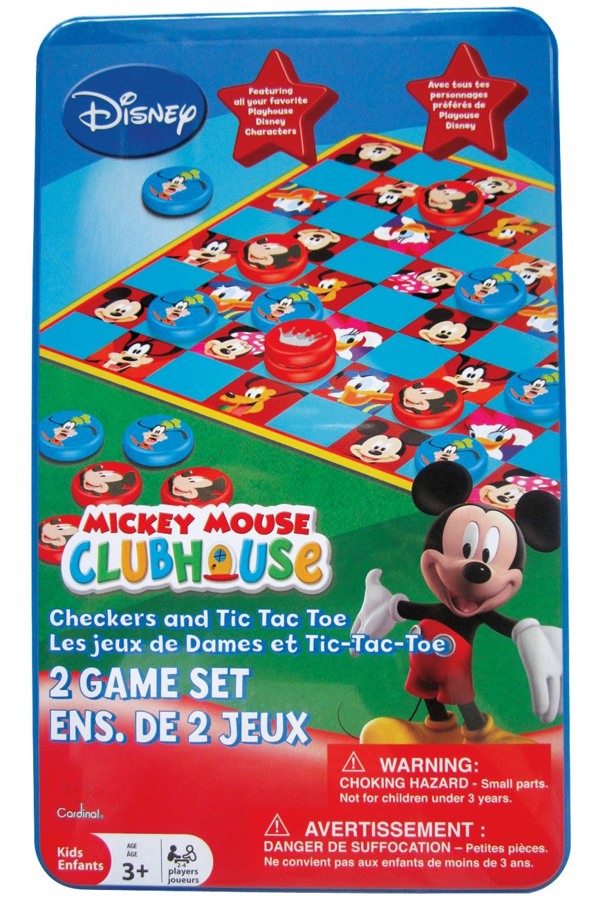 Cardinal Mickey Mouse Clubhouse Checkers & Tic Tac Toe - Shop Games at ...