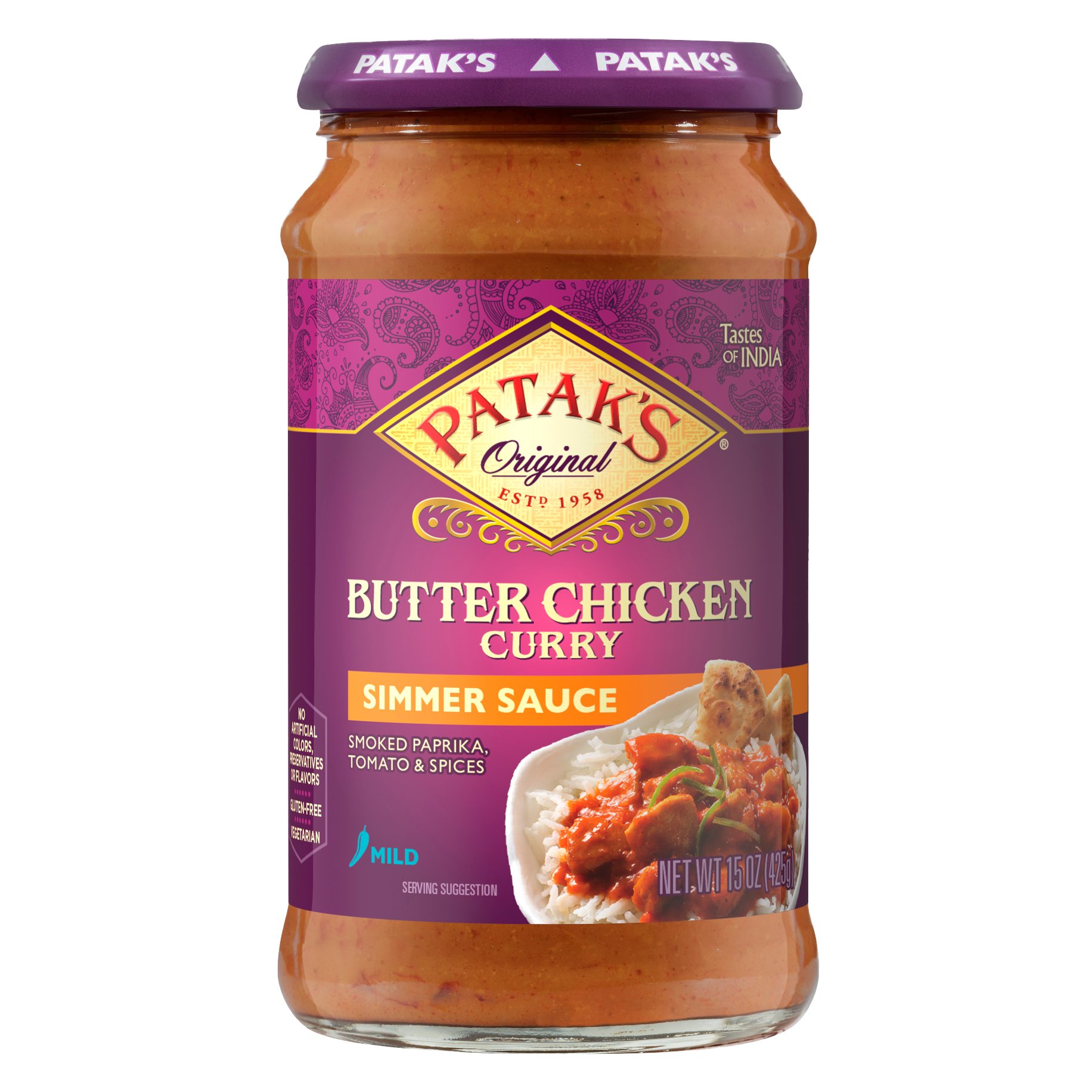 Patak's Mild Butter Chicken Simmer Sauce - Shop Cooking Sauces At H-E-B