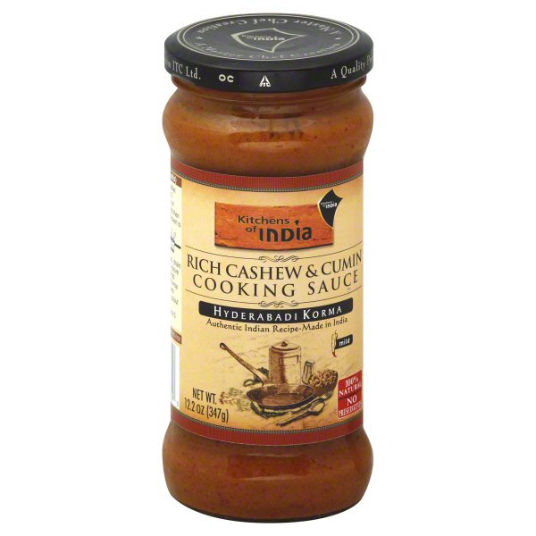 Kitchens of India Hyderabadi Korma Rich Cashew and Cumin Cooking Sauce Shop Cooking Sauces at