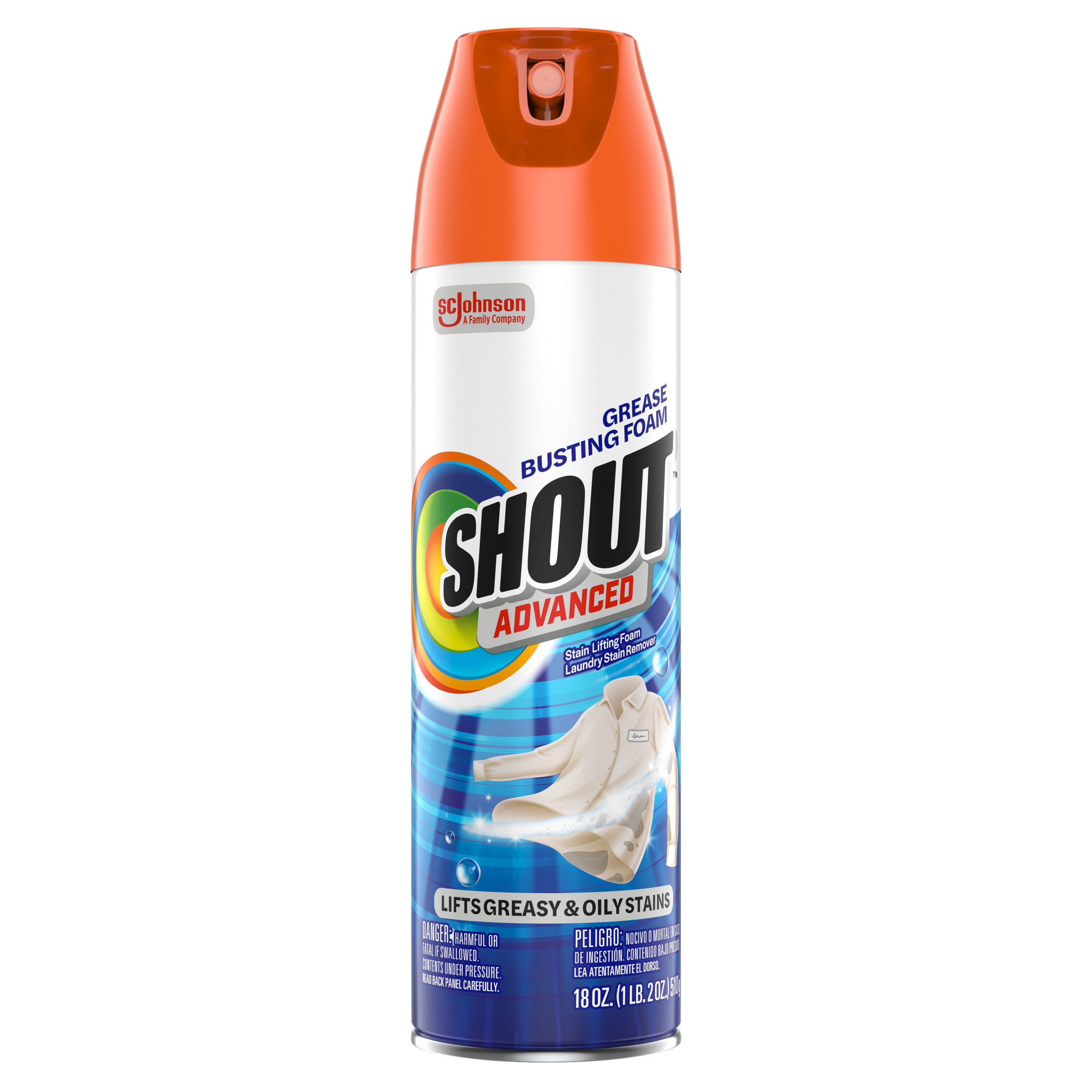 Shout Advanced Grease Busting Foam Shop Stain removers at HEB
