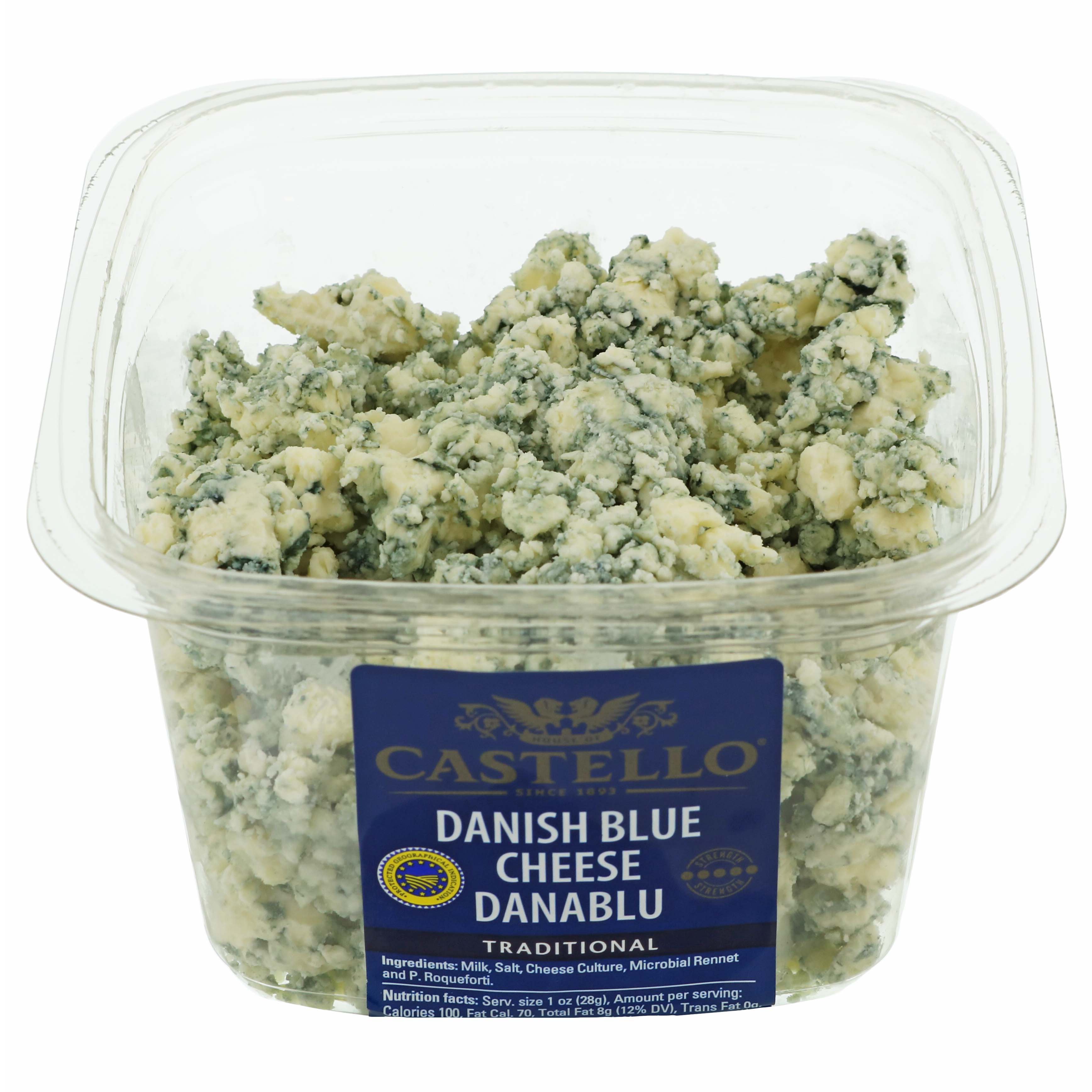 Castello Danish Blue Blue Cheese Crumbles - Shop Cheese At H-E-B