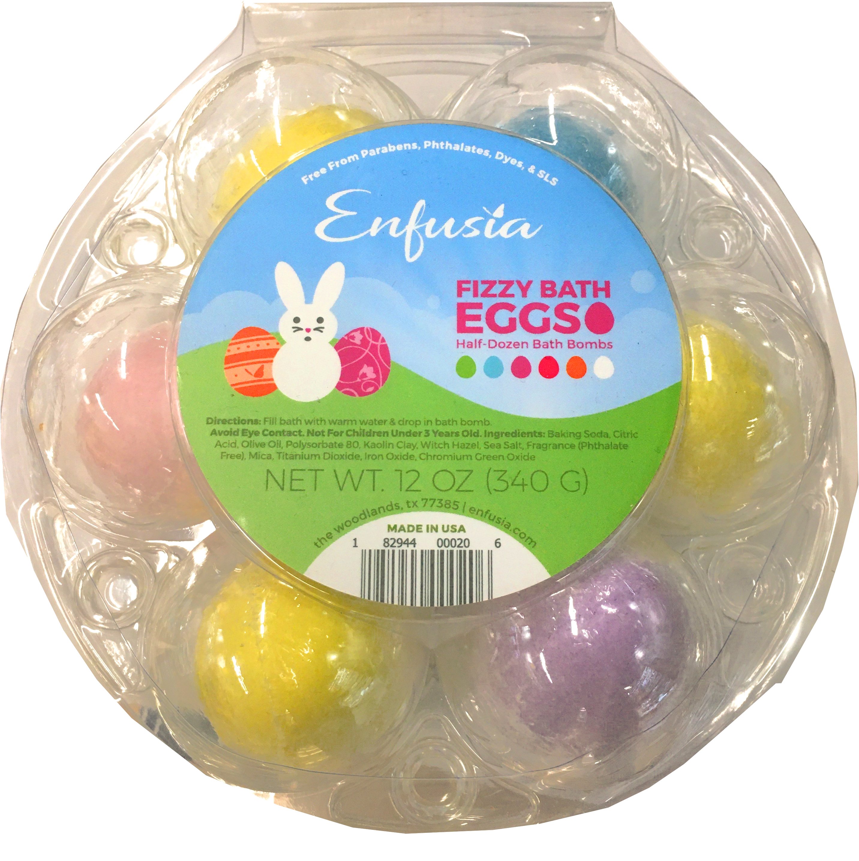 Enfusia Eggbomb Handmade Fizz and Foam Bath Bomb - Shop Bath & Skin
