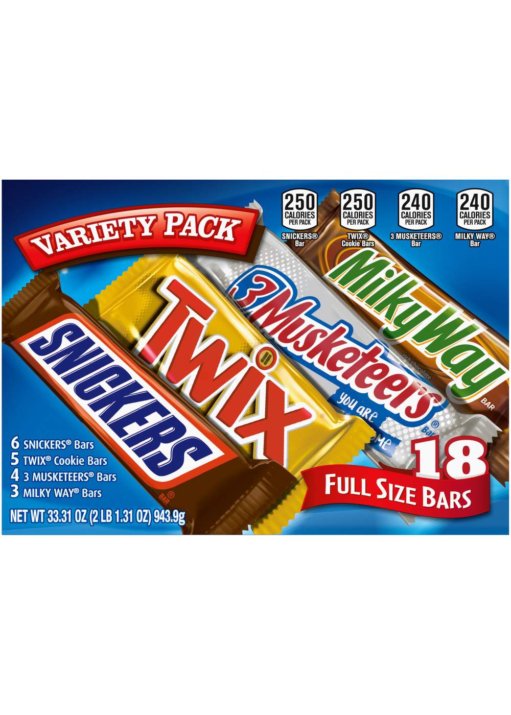 Mars Variety Pack Fun Size Chocolate Candy Bars