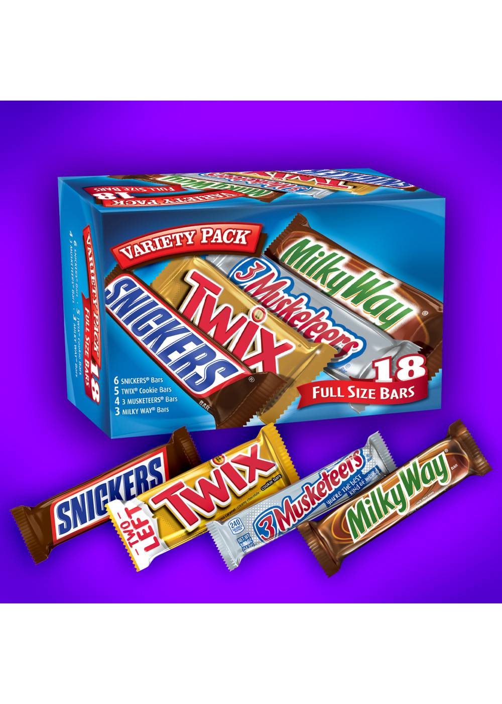 Mars Wrigley  Assorted Full Size Chocolate Candy Bars - Variety Pack; image 6 of 11