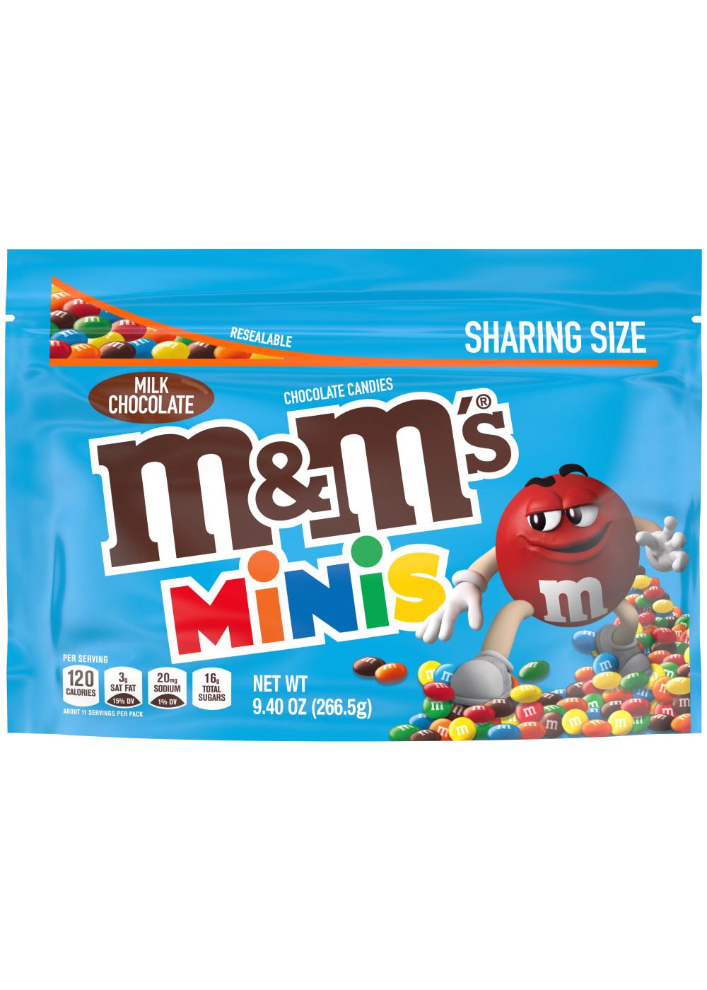 M&M's Mini Milk Chocolate Candies Sharing Size 10.10oz : Snacks