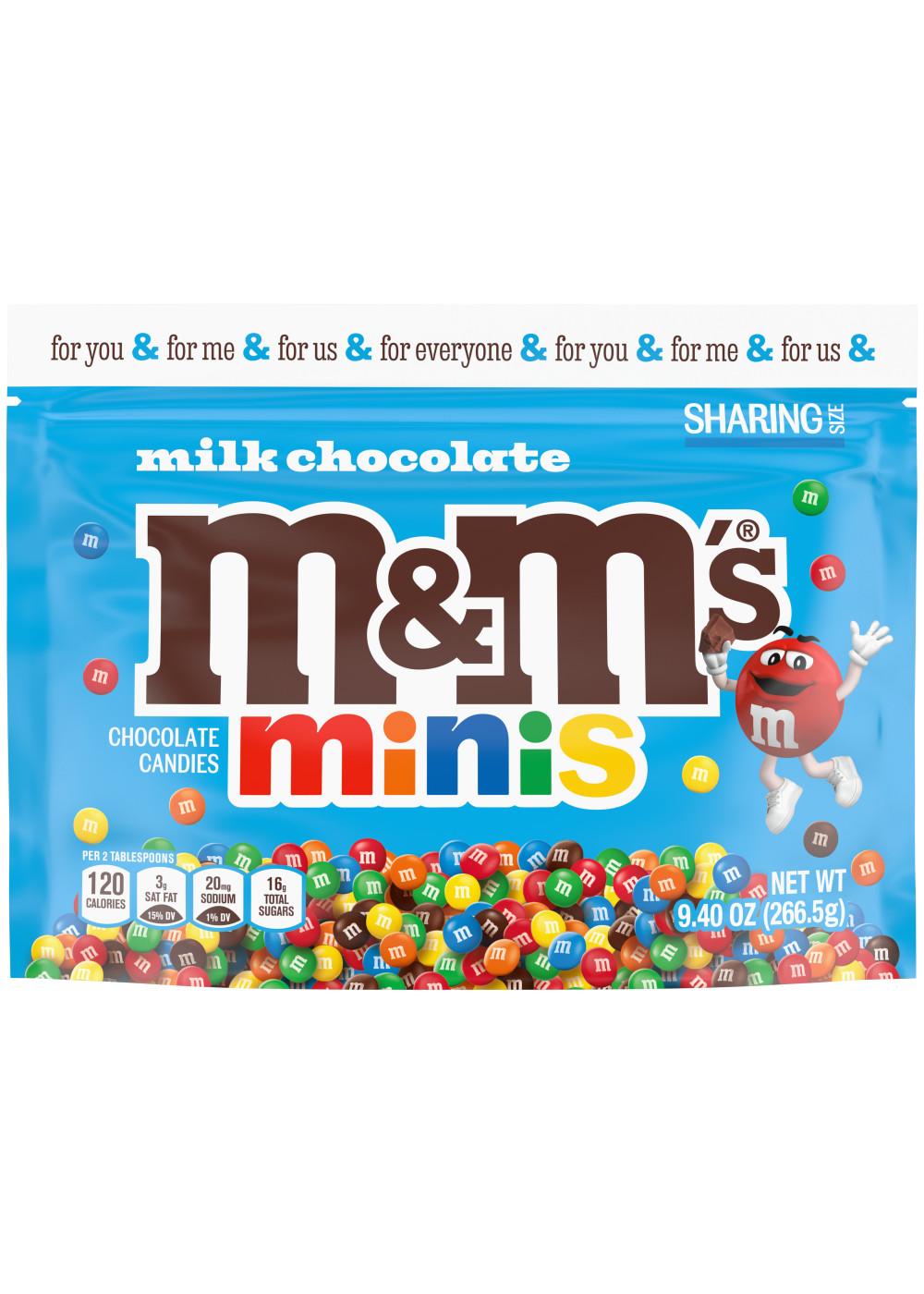 M&M's Mini Milk Chocolate Candies Sharing Size 10.10oz : Snacks