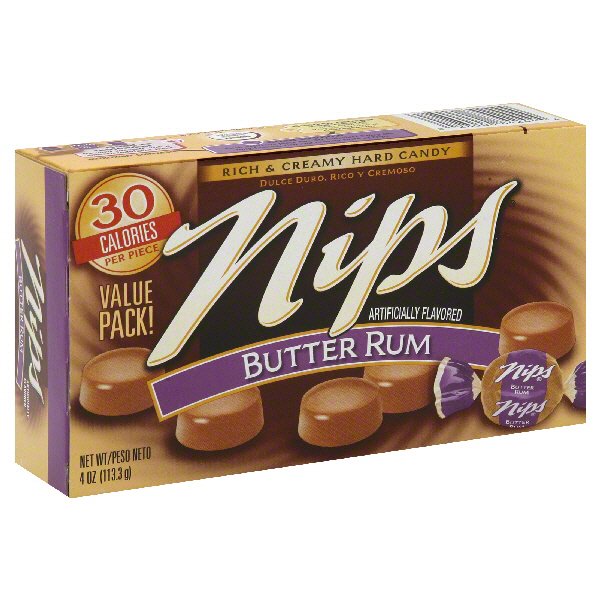 Nips Rich and Creamy Butter Rum Hard Candy Shop Candy at HEB