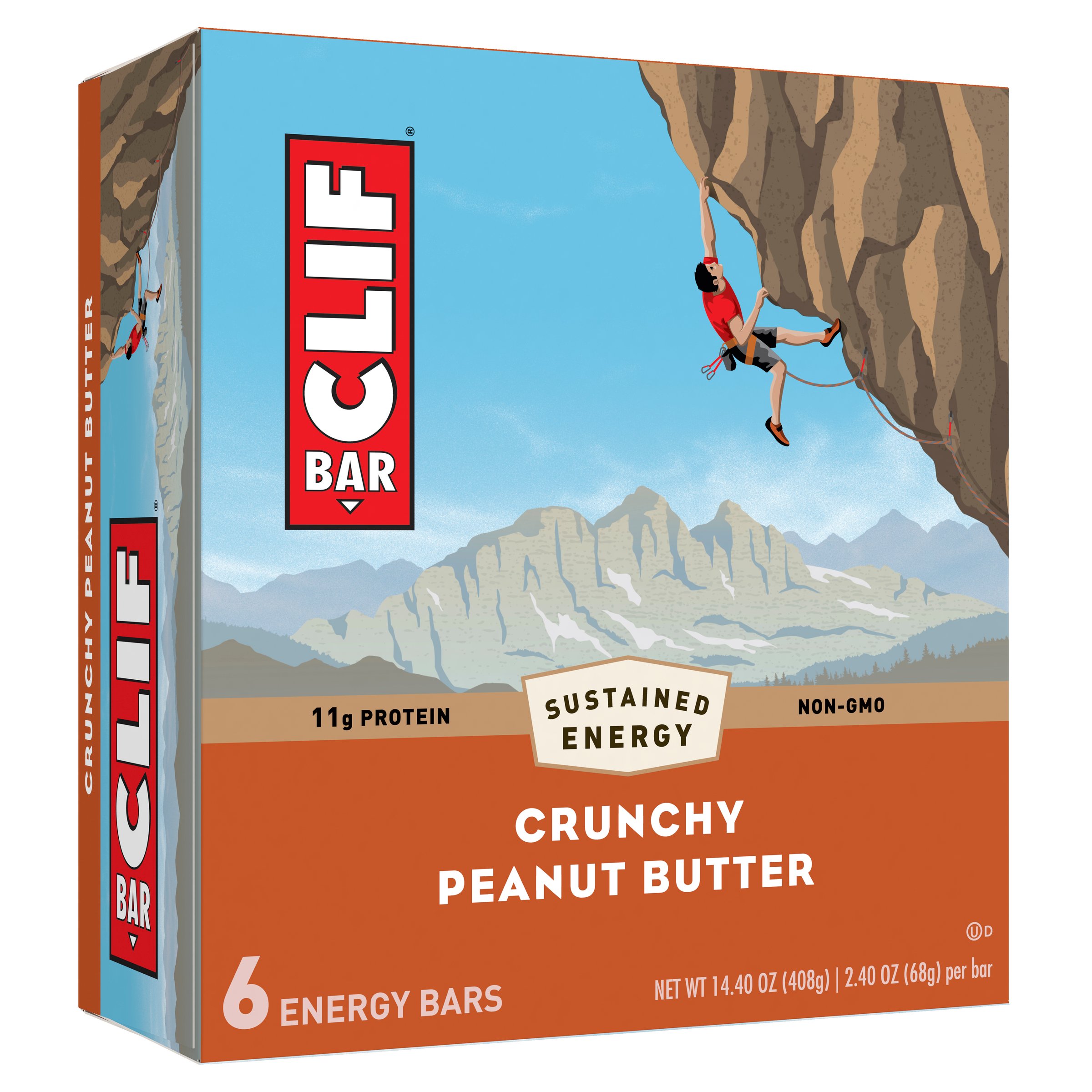Clif Bar 11g Protein Energy Bars Crunchy Peanut Butter Shop Granola