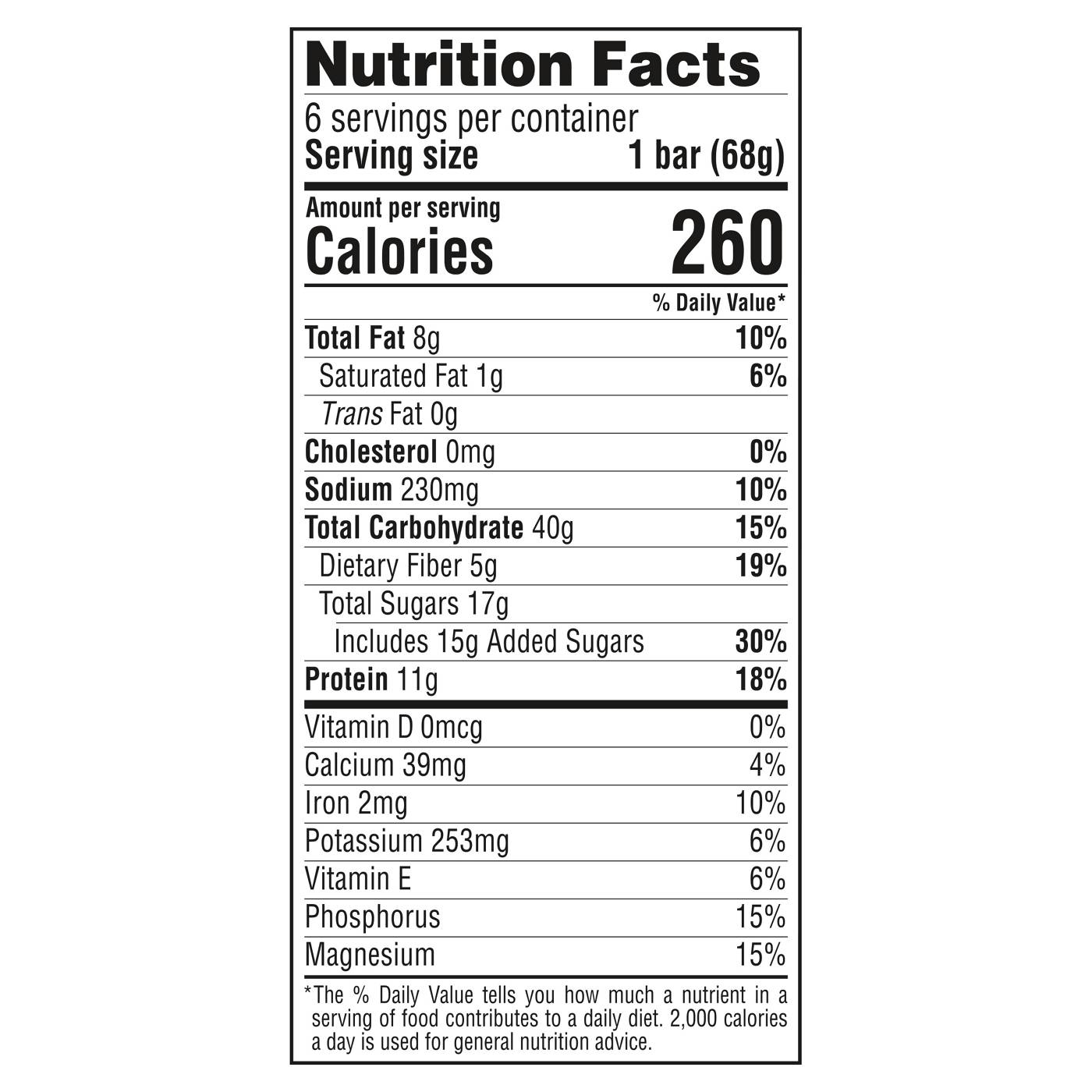 Clif Bar 11g Protein Energy Bars - Crunchy Peanut Butter; image 5 of 8