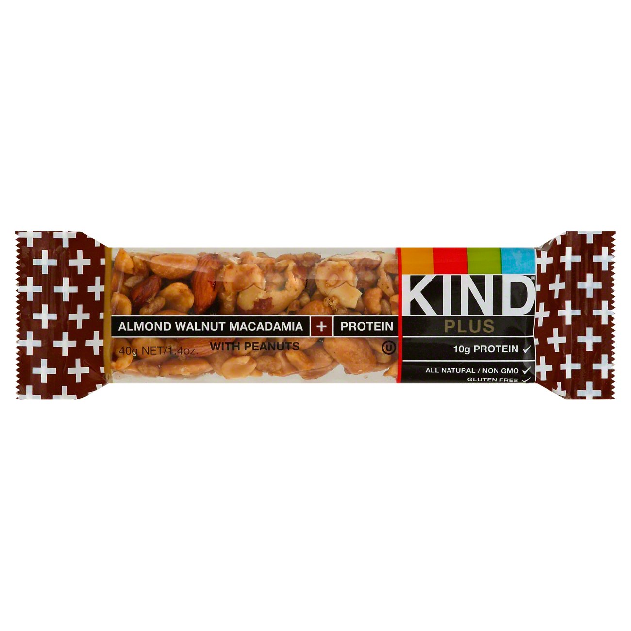 Kind Plus Almond Walnut Macadamia + Protein Bar - Shop Granola & snack ...
