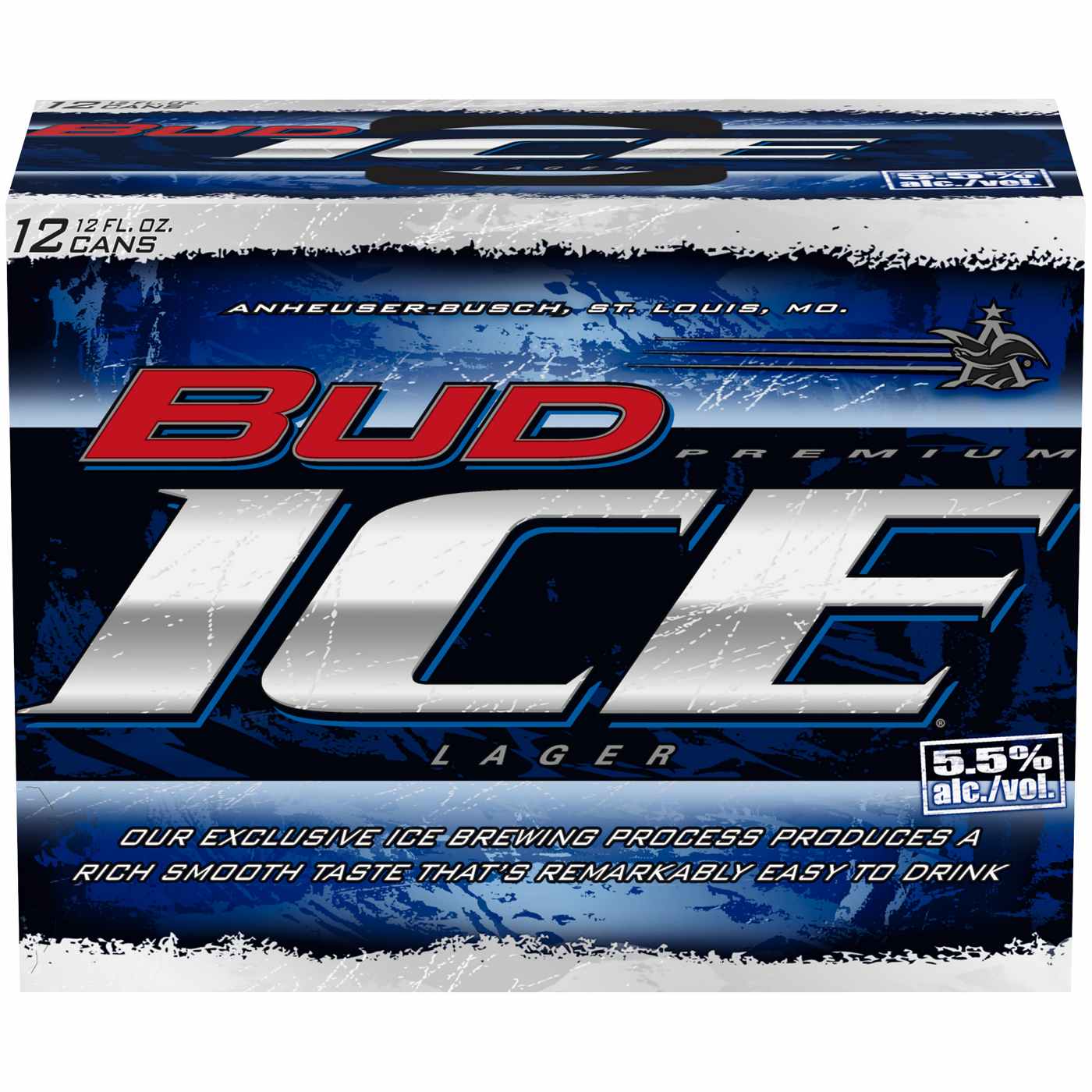 Bud Ice Premium Lager Beer, 12 pack; image 2 of 2