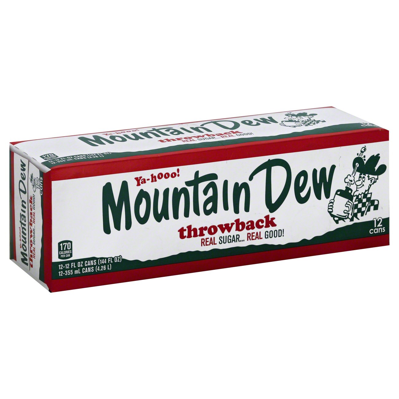 Mountain Dew Throwback Soda 12 Oz Cans Shop Soda At H E B