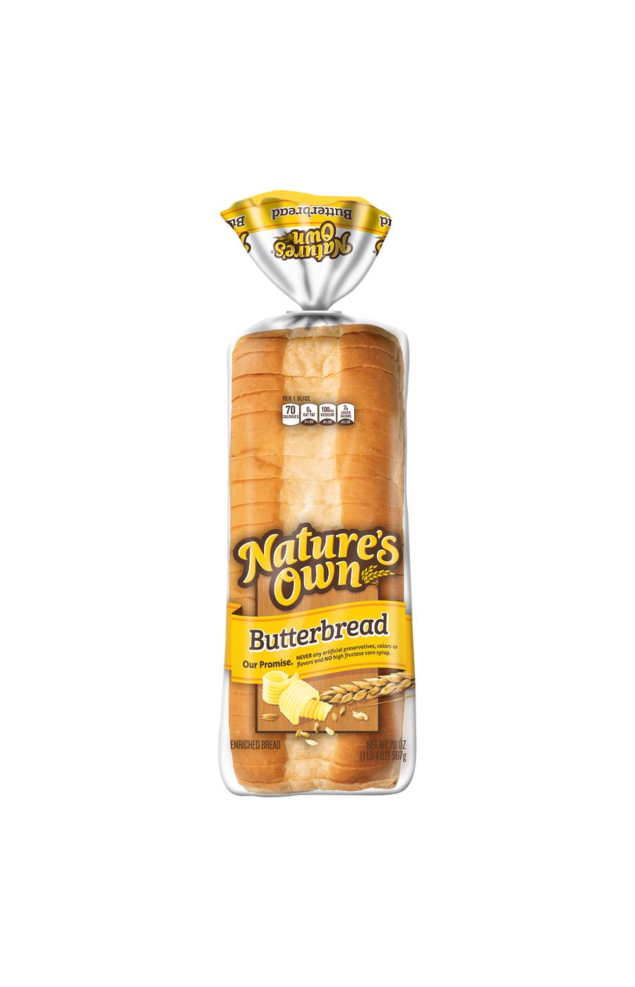 Nature's Own Sliced Butterbread; image 1 of 6