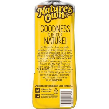 Nature's Own Sliced Butterbread, 20 oz
