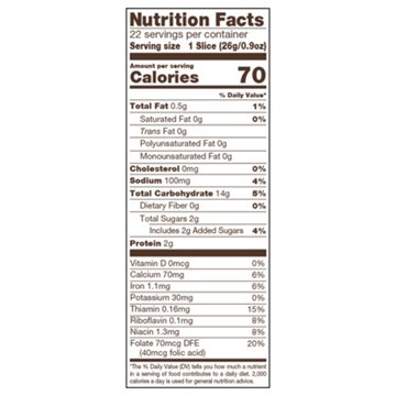 Nature's Own Sliced Butterbread, 20 oz