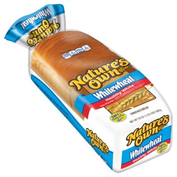 Nature's Own Whitewheat Sliced Bread, 20 oz