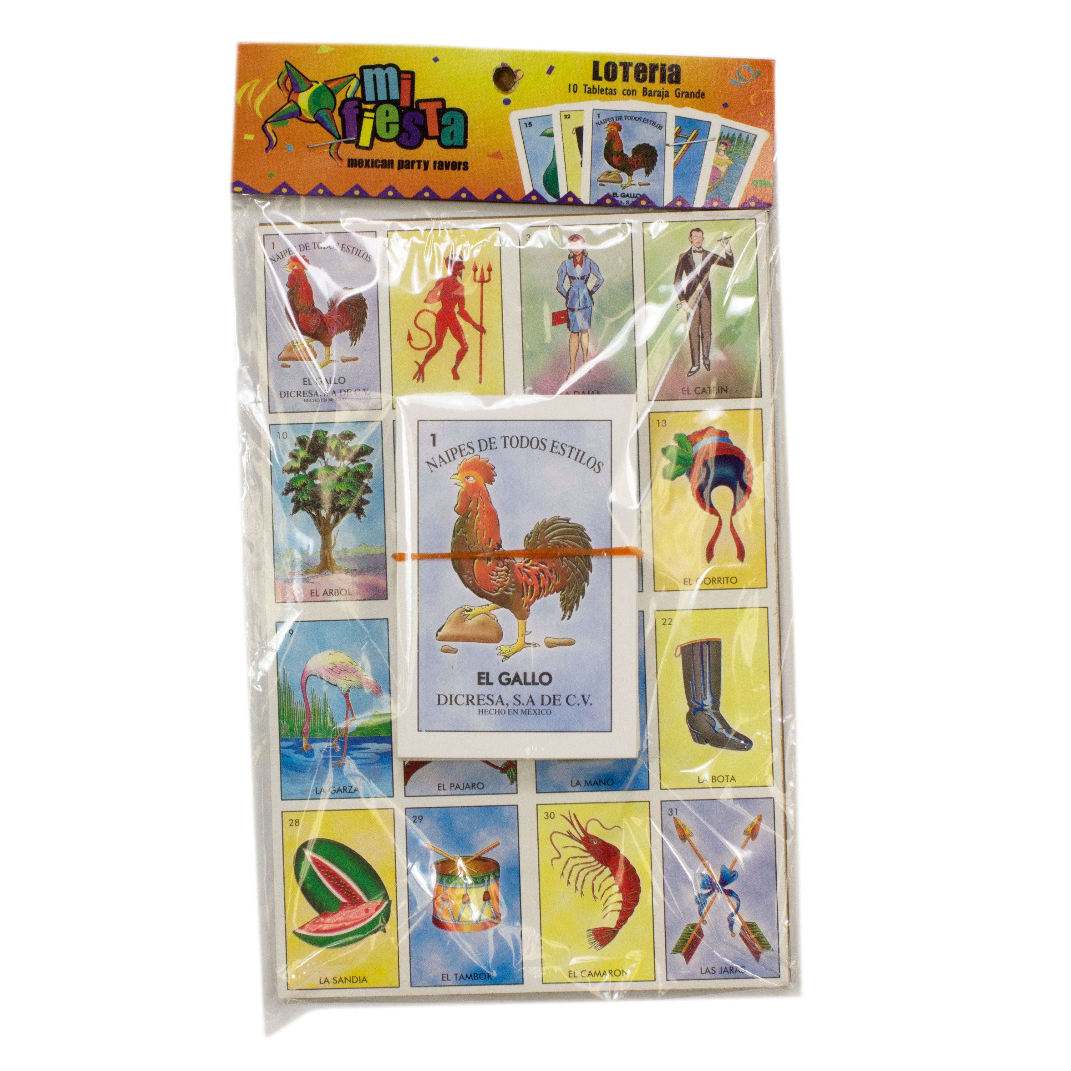 Spanish bingo game loteria